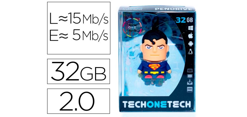 Memoria usb tech on tech super s 32 gb
