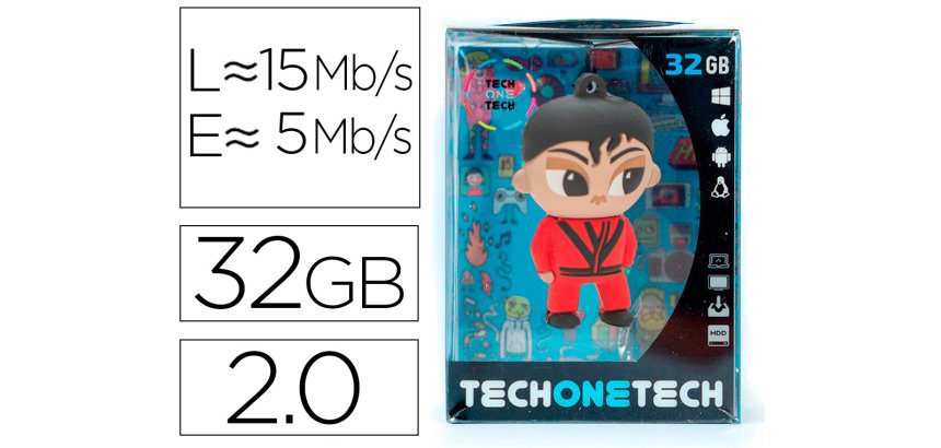 Memoria usb tech on tech MJ Thriller 32 gb