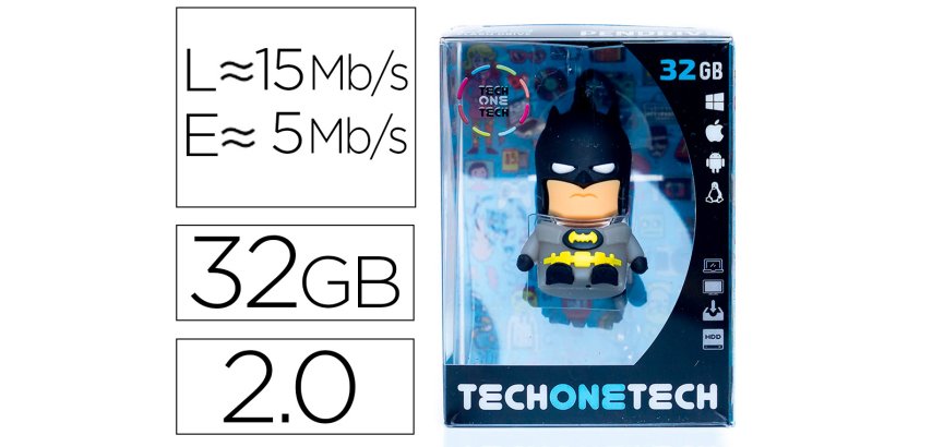 Memoria usb tech on tech super Bat 32 gb