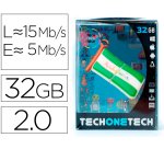 Memoria usb tech on tech bandera andalucia 32 gb