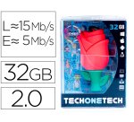 Memoria usb tech on tech rosa one 32 gb