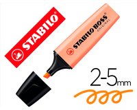 Rotulador stabilo boss fluorescente 70 pastel naranja palido