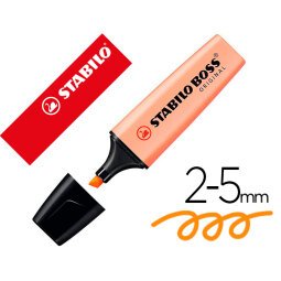 Rotulador stabilo boss fluorescente 70 pastel naranja palido