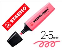 Rotulador stabilo boss fluorescente 70 pastel fucsia helado