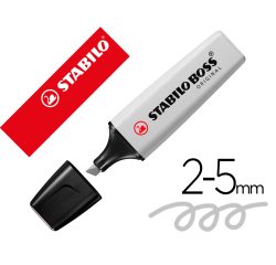 Rotulador stabilo boss fluorescente 70 pastel gris polvoriento