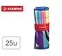 Rotulador stabilo punta de fibra pen 68 arty estuche rollerset de 25 unidades colores surtidos