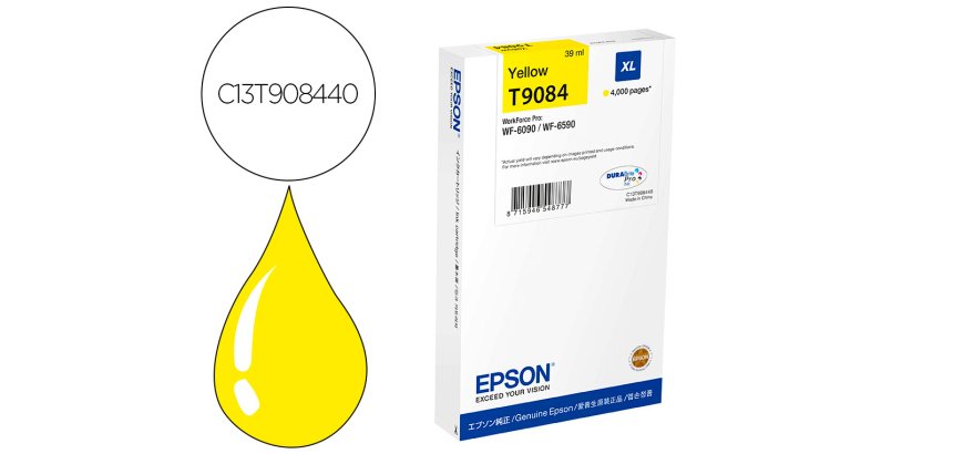 Ink-jet epson wf-6590dwf/wf-6090dw amarillo xl