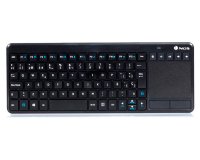 Teclado ngs warrior inalámbrico touch pad con teclas multimedia de 2,4 ghz color negro