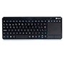 Teclado ngs warrior inalámbrico touch pad con teclas multimedia de 2,4 ghz color negro