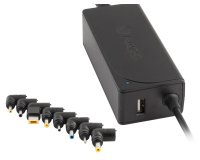 Cargador de corriente ngs automatic 45w con 8 adaptadores y salida usb 2a