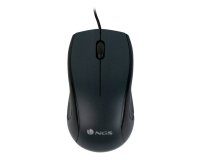 Raton ngs wired mist optico con cable 1000 dpi ambidiestros usb color negro