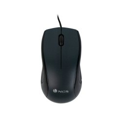 Raton ngs wired mist optico con cable 1000 dpi ambidiestros usb color negro