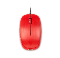 Ratón ngs wired flame oóptico con cable 1000 dpi ambidiestros usb color rojo