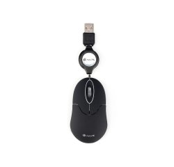 Raton ngs wired sin 1000 dpi retractil 3 botones usb color negro