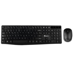 Set teclado y raton ngs allure multimedia inalambrico usb nano 2,4 ghz color negro