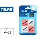 Goma de borrar MILAN 430 - blister de 4 unidades