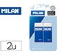 Goma de borrar milan 4020 miga de pan blister de 2 unidades