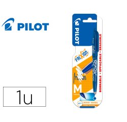 Boligrafo pilot frixion ball borrable 0,7 mm punta media azul en blister