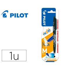 Boligrafo pilot frixion ball borrable 0,7 mm punta media negro en blister