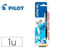 Boligrafo pilot frixion clicker borrable 0,7 mm punta media negro en blister