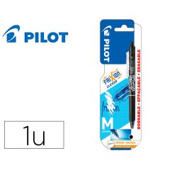 Boligrafo pilot frixion clicker borrable 0,7 mm punta media negro en blister