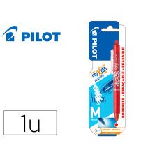 Boligrafo pilot frixion clicker borrable 0,7 mm punta media rojo en blister