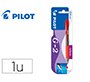 Boligrafo pilot g-2 rojo tinta gel retractil sujecion de caucho en blister