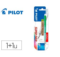 Portaminas pilot h-185 cuerpo color neon 0,5 mm + 1 tubo de 12 minas en blister