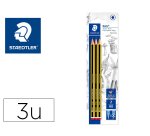 Lapices de grafito staedtler noris n.2 hb blister de 3 unidades