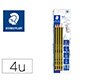 Lapices de grafito staedtler noris blister de 2 unidades n.2 hb + 1 unidad n.0 2b + 1 unidad n 4 2h