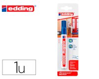 Rotulador edding marcador permanente 3000 azul n.3 punta redonda 1,5-3 mm blister de 1 unidad