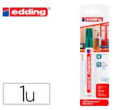 Rotulador edding marcador permanente 3000 n.4 verde punta redonda 1,5-3 mm blister de 1 unidad