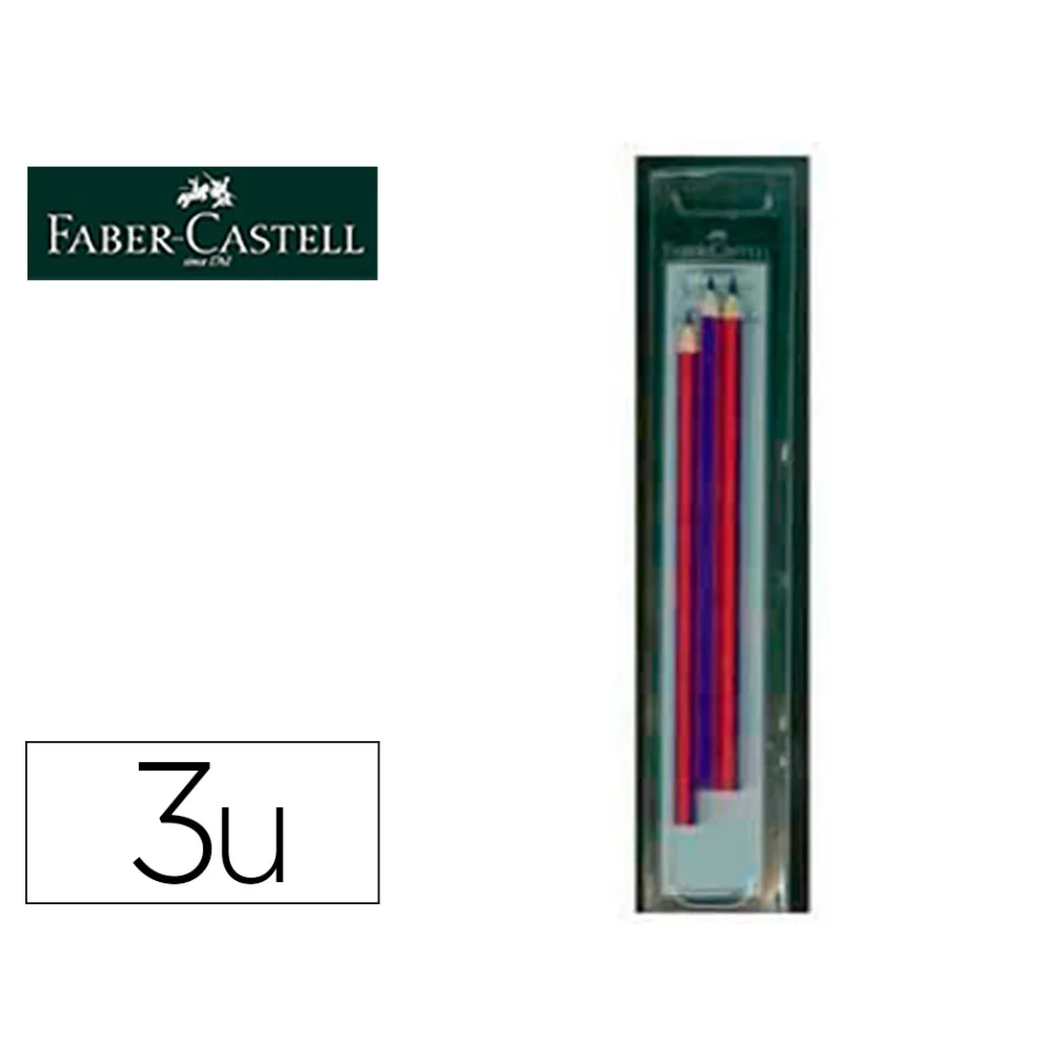 Lapiz bicolor rojo-azul, 1 Unidad - Faber Castell