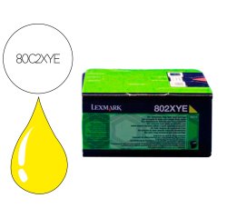 Toner laser lexmark 80c2xye amarillo 4000 paginas