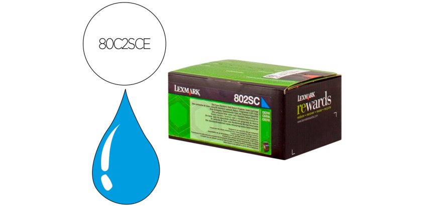 Toner laser lexmark 80c2sce cian 2000 paginas