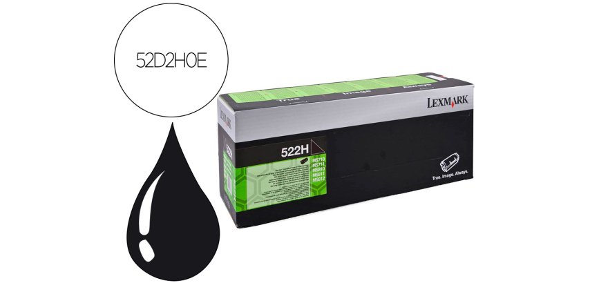 Lexmark 522H  / 52D2H0E Tóner original negro de alta capacidad (25000 páginas)