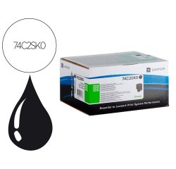Lexmark 74C2SK0 cartucho de tóner Original Negro 1 pieza(s)