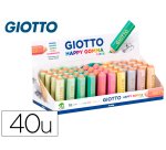 Goma de borrar giotto happy gomma pastel forma de lapiz