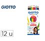 Lapices de colores giotto colors 3.0 mina 3 mm caja de 12 colores surtidos