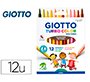 Rotulador giotto turbo color skin tones lavable punta bloqueada caja de 12 colores surtidos