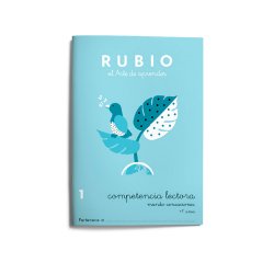 Cuaderno Rubio competencia lectora 1 mundo sensaciones