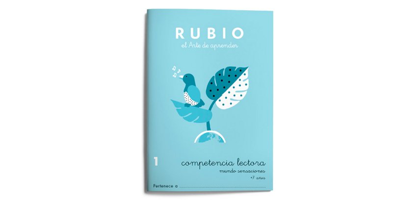 Cuaderno Rubio competencia lectora 1 mundo sensaciones