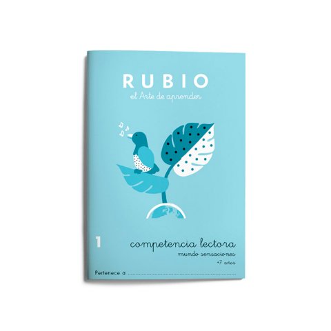Cuaderno Rubio competencia lectora 1 mundo sensaciones