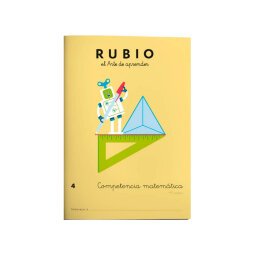 Cuaderno Rubio competencia matemáticas 4