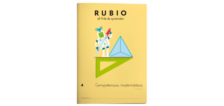 Cuaderno Rubio competencia matemáticas 4