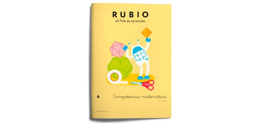 Cuaderno Rubio competencia matematica 6