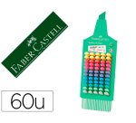 Rotulador faber castell fluorescente textliner 46 pastel expositor 60 unidades colores surtidos