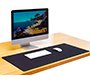 Alfombrilla de escritorio q-connect XXL negra 900x400 mm