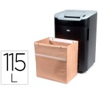 Bolsa de residuos rexel reciclable para destuctoras gama rl capacidad 115 l pack de 50 unidades 330x510x490 mm