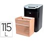 Bolsa de residuos rexel reciclable para destuctoras gama rl capacidad 115 l pack de 50 unidades 330x510x490 mm